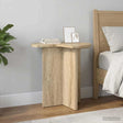 Vidaxl bijzettafel sonoma eiken ø 39 x 38 cm bewerkt hout