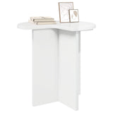 Vidaxl bijzettafel hoogglans wit ø 39 x 38 cm bewerkt hout