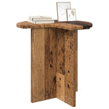 Vidaxl bijzettafel 2 st oud hout ø 39 x 38 cm bewerkt hout