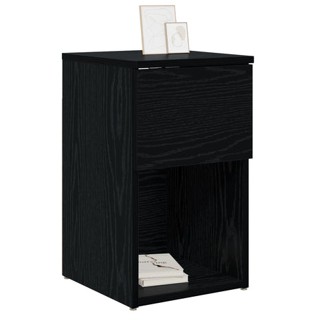 Vidaxl bed kast zwart eiken 29 x 31,5 x 49 cm bewerkt hout