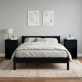 Vidaxl bed kast 2 st zwart eiken 29 x 31,5 x 49 cm bewerkt hout