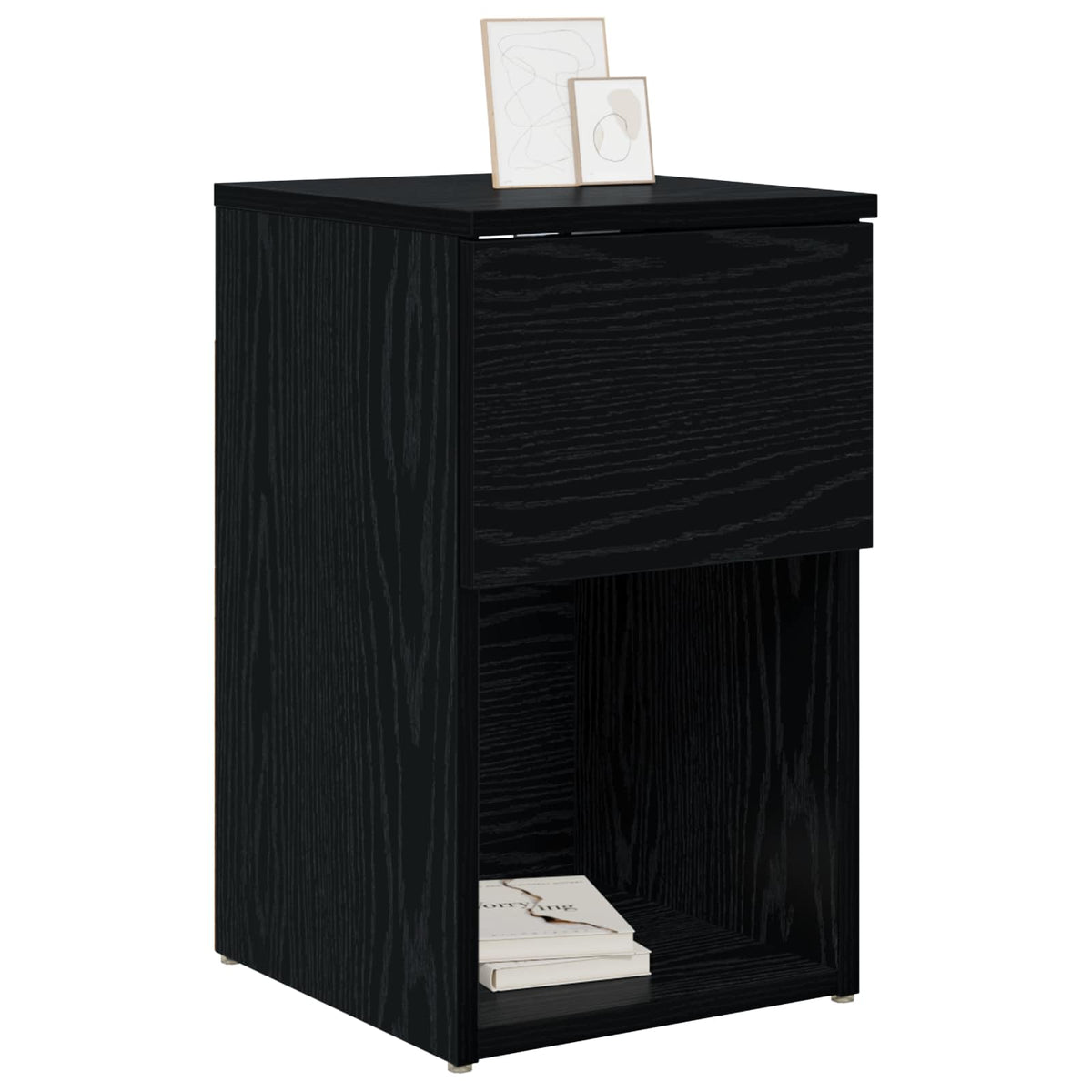 Vidaxl bed kast 2 st zwart eiken 29 x 31,5 x 49 cm bewerkt hout