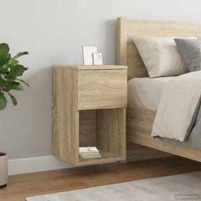 Vidaxl bed kast 2 st sonoma eiken 29 x 31,5 x 49 cm bewerkt hout