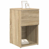 Vidaxl bed kast 2 st sonoma eiken 29 x 31,5 x 49 cm bewerkt hout