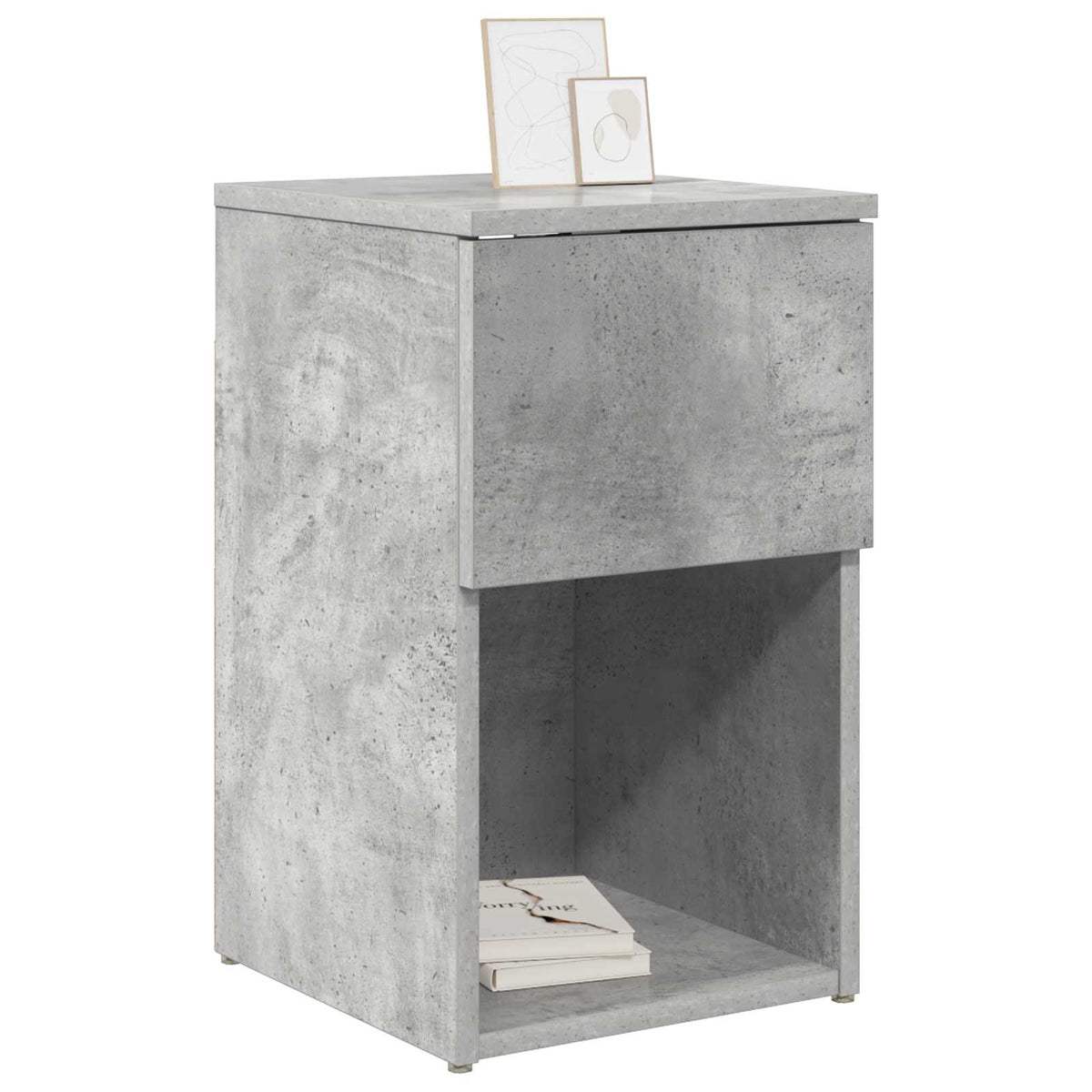 Vidaxl bed kast 2 st betongrijs 29 x 31,5 x 49 cm bewerkt hout