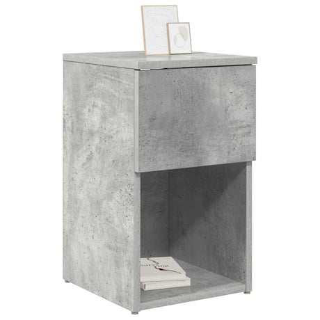 Vidaxl bed kast 2 st betongrijs 29 x 31,5 x 49 cm bewerkt hout