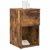 Vidaxl bed kast 2 st gerookt eiken 29 x 31,5 x 49 cm bewerkt hout