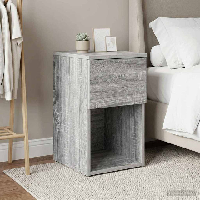 Vidaxl bed kast grijs sonoma 29 x 31,5 x 49 cm bewerkt hout