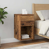 Vidaxl bed kast 2 st oud hout 29 x 31,5 x 49 cm bewerkt hout