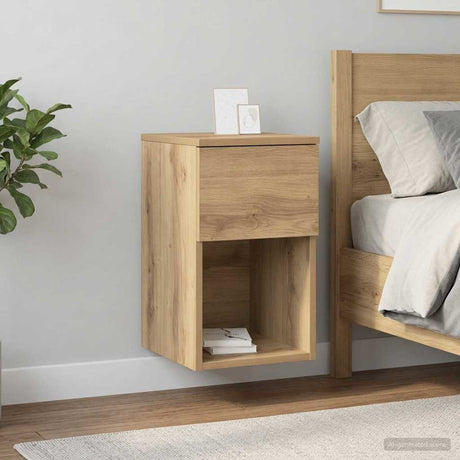 Vidaxl bed kast artisanaal eiken 29 x 31,5 x 49 cm bewerkt hout
