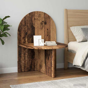 Vidaxl nachtkastje oud hout 48 x 49 x 65 cm geconstrueerd hout