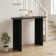Vidaxl wandtafel zwart 100 x 39,5 x 75 cm bewerkt hout