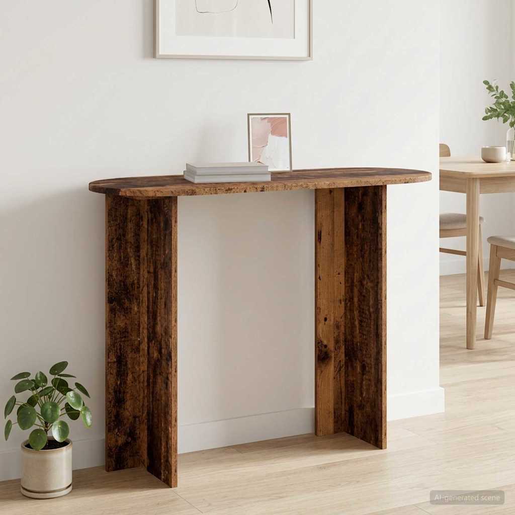 Vidaxl wandtafel oud hout 100 x 39,5 x 75 cm bewerkt hout