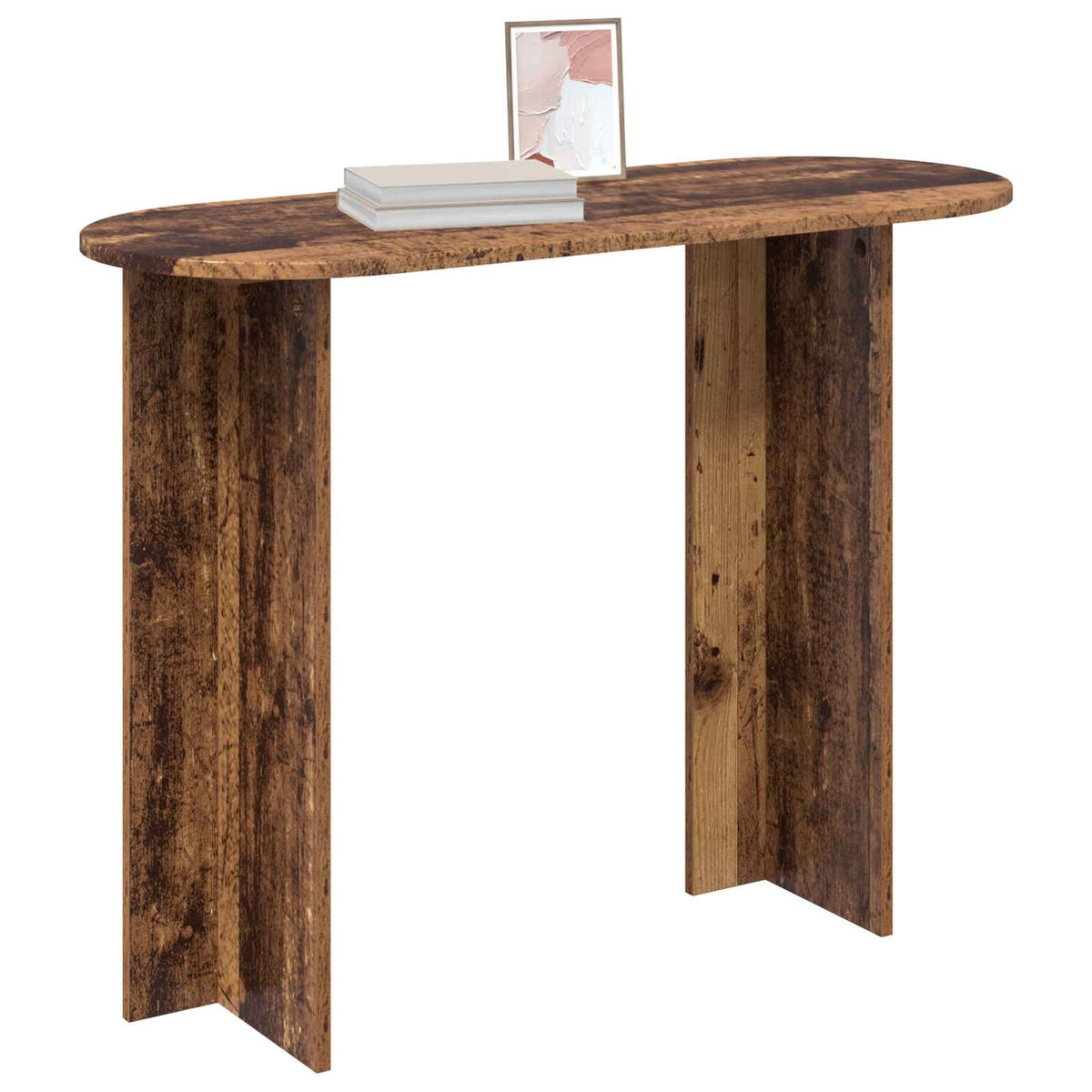 Vidaxl wandtafel oud hout 100 x 39,5 x 75 cm bewerkt hout