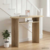 Vidaxl wandtafel sonoma eiken 100 x 39,5 x 75 cm bewerkt hout