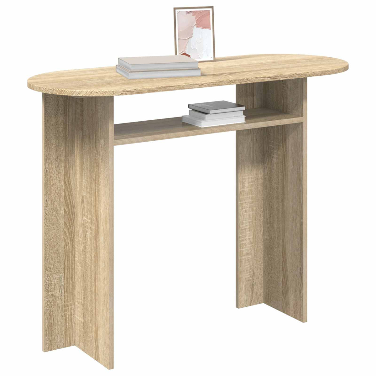 Vidaxl wandtafel sonoma eiken 100 x 39,5 x 75 cm bewerkt hout