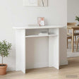 Vidaxl wandtafel hoogglans wit 100 x 39,5 x 75 cm bewerkt hout