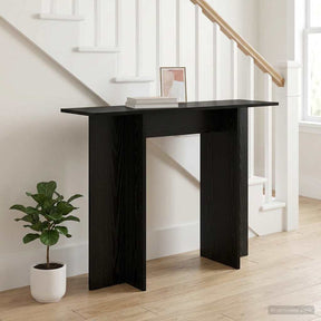 Vidaxl wandtafel zwart eiken 100 x 30 x 75 cm bewerkt hout