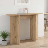 Vidaxl wandtafel artisanaal eiken 100 x 30 x 75 cm bewerkt hout
