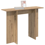 Vidaxl wandtafel artisanaal eiken 100 x 30 x 75 cm bewerkt hout