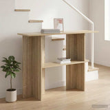Vidaxl wandtafel sonoma eiken 100 x 30 x 75 cm bewerkt hout