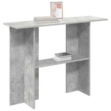 Vidaxl wandtafel betongrijs 100 x 30 x 75 cm bewerkt hout