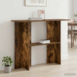 Vidaxl wandtafel gerookt eiken 100 x 30 x 75 cm bewerkt hout