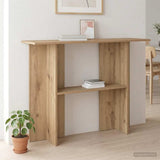 Vidaxl wandtafel artisanaal eiken 100 x 30 x 75 cm bewerkt hout