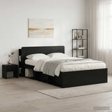 Vidaxl hoofdeinde kas zwart 135 x 18,5 x 80 cm geconstrueerd hout