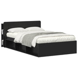 Vidaxl hoofdeinde kas zwart 135 x 18,5 x 80 cm geconstrueerd hout