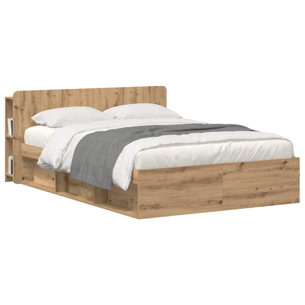 Vidaxl hoofdeinde kas artisanaal eiken 160 cm bewerkt hout