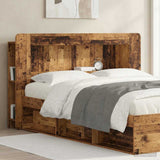 Vidaxl hoofdbordkast met opslag oud hout geconstrueerd hout