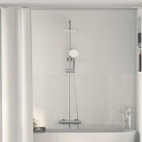 Vidaxl thermostatisch douchesysteem set chroom rvs 201