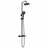 Vidaxl thermostatisch douchesysteem set zwart 27 x 46 x 123 cm rvs 201