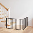 Vidaxl hondenpoort 2 st zwart 100 x 60 cm gegalvaniseerd staal
