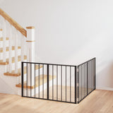 Vidaxl hondenpoort 2 st zwart 100 x 60 cm gegalvaniseerd staal