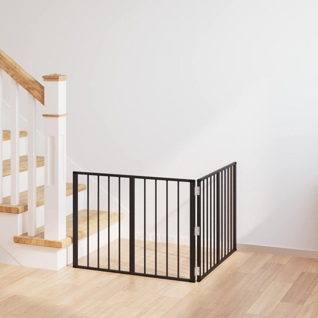 Vidaxl hondenpoort 2 st zwart 80 x 60 cm gegalvaniseerd staal