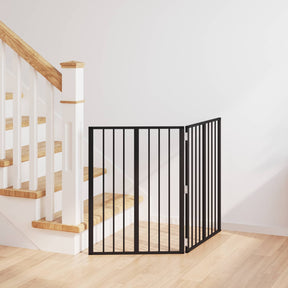 Vidaxl hondenpoort 2 st zwart 60 x 80 cm gegalvaniseerd staal