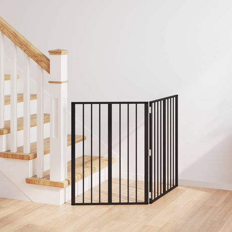 Vidaxl hondenpoort 2 st zwart 60 x 80 cm gegalvaniseerd staal
