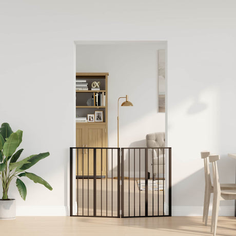 Vidaxl hondenpoort 2 st zwart 60 x 80 cm gegalvaniseerd staal
