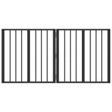 Vidaxl hondenpoort 2 st zwart 60 x 60 cm gegalvaniseerd staal