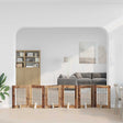 Vidaxl opvouwbaar hondenhek met standaards 6 st oud hout 362 cm