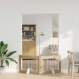 Vidaxl opvouwbaar hondenhek met standaards 2 st sonoma eiken 200,5 cm