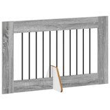 Vidaxl opvouwbaar hondenhek met standaards 6 st grijs sonoma 602 cm
