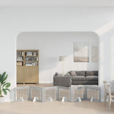 Vidaxl opvouwbaar hondenhek met standaards 6 st grijs sonoma 482 cm