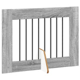 Vidaxl opvouwbaar hondenhek met standaards 6 st grijs sonoma 482 cm