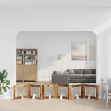 Vidaxl opvouwbaar hondenhek met standaards 6 st oud hout 482 cm