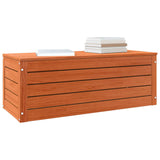 Vidaxl opbergbox wasbruin 89 x 36,5 x 33 cm massief grenenhout