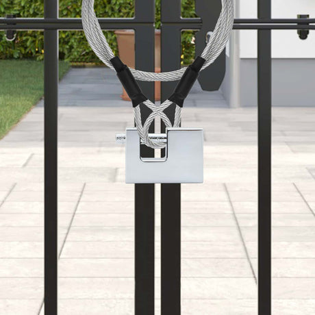 Vidaxl hangslot 12 st zilver staal