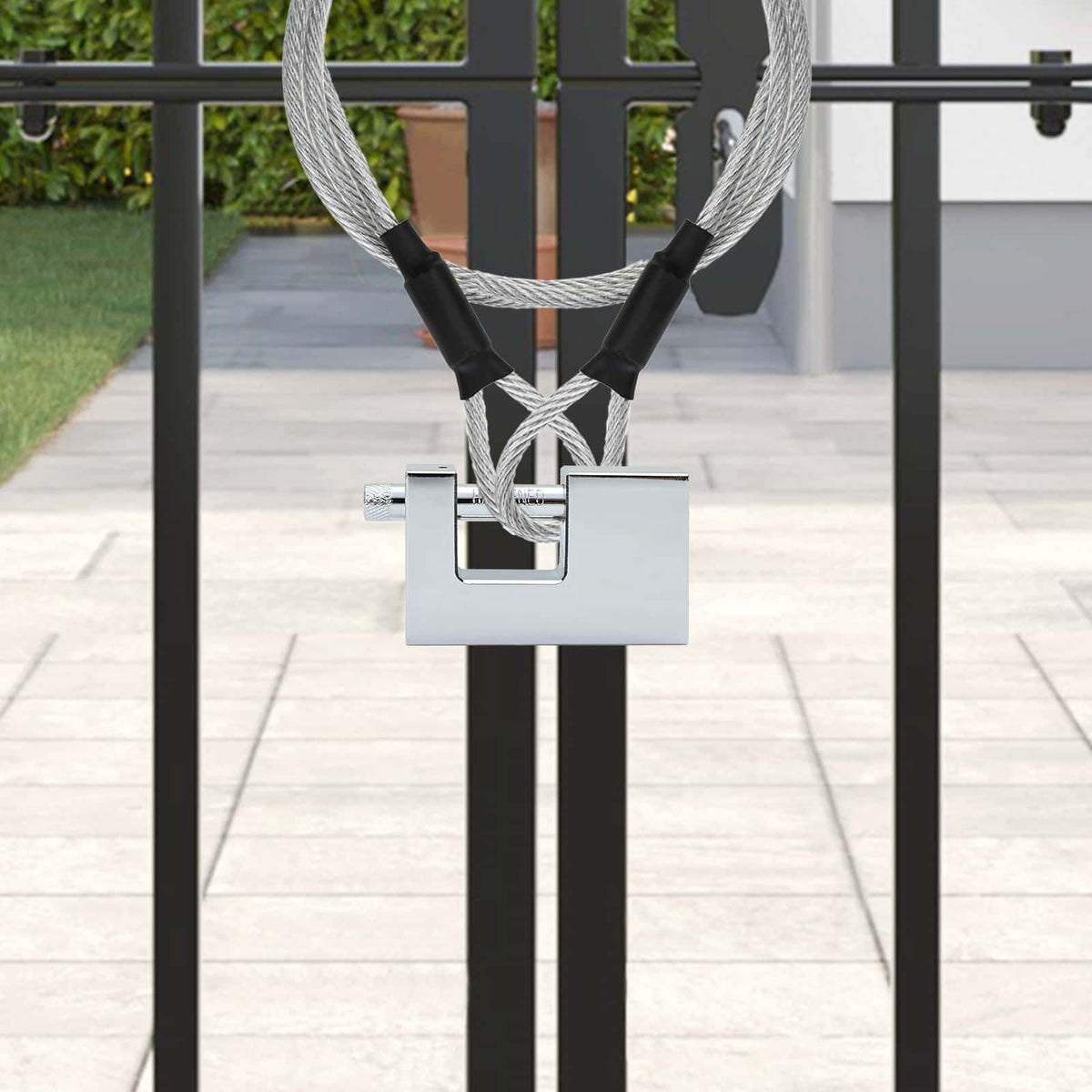 Vidaxl hangslot 12 st zilver staal